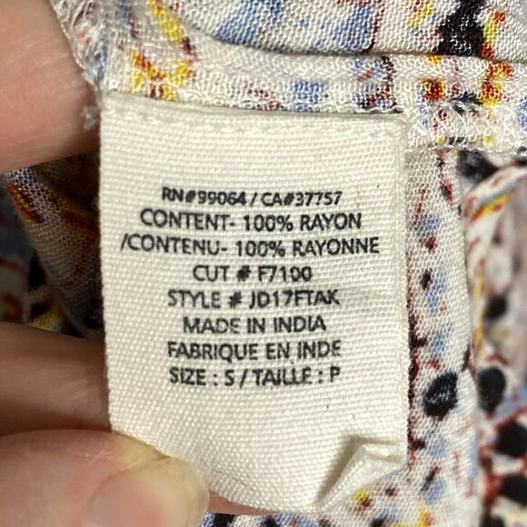 Billabong Take Me Away Tunic Dress Womens Sm Paisley Boho Chic Coastal Cowgirl - Picture 10 of 13